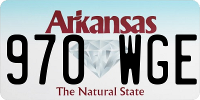 AR license plate 970WGE