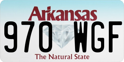 AR license plate 970WGF