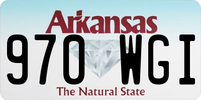 AR license plate 970WGI