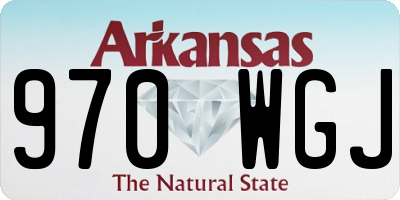 AR license plate 970WGJ