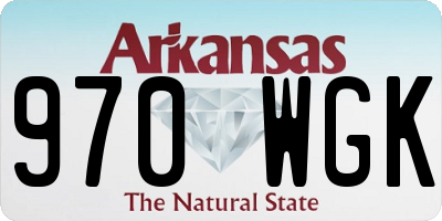 AR license plate 970WGK