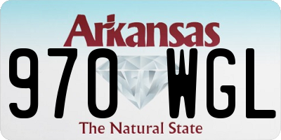 AR license plate 970WGL