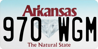 AR license plate 970WGM