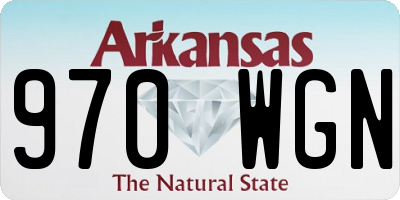 AR license plate 970WGN