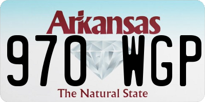 AR license plate 970WGP