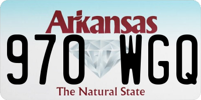 AR license plate 970WGQ