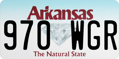 AR license plate 970WGR