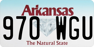 AR license plate 970WGU