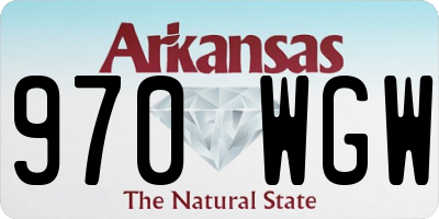 AR license plate 970WGW