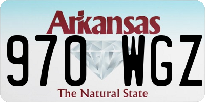AR license plate 970WGZ