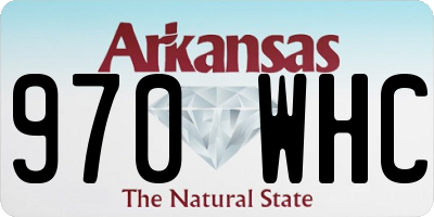 AR license plate 970WHC
