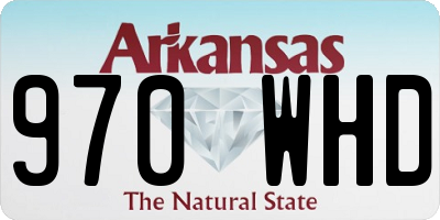 AR license plate 970WHD