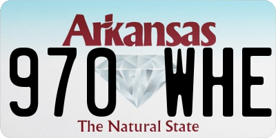 AR license plate 970WHE