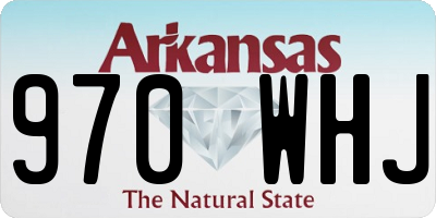 AR license plate 970WHJ