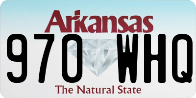 AR license plate 970WHQ