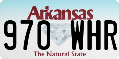 AR license plate 970WHR