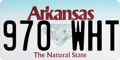 AR license plate 970WHT