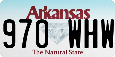 AR license plate 970WHW