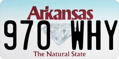 AR license plate 970WHY