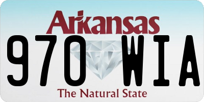 AR license plate 970WIA