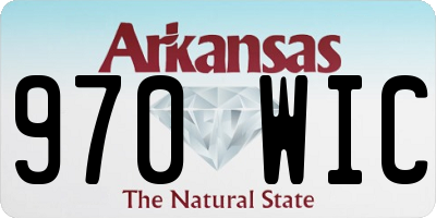 AR license plate 970WIC
