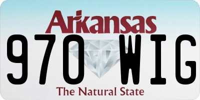 AR license plate 970WIG