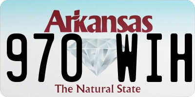 AR license plate 970WIH
