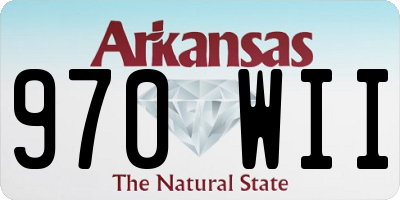 AR license plate 970WII