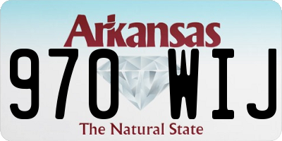 AR license plate 970WIJ