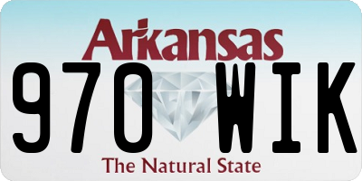 AR license plate 970WIK