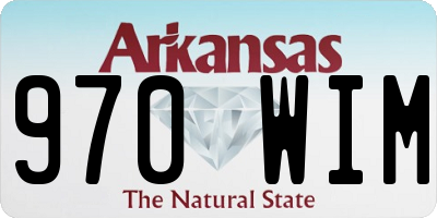 AR license plate 970WIM