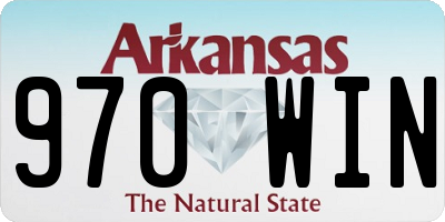 AR license plate 970WIN