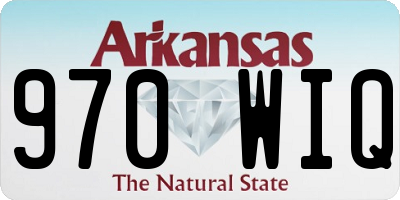 AR license plate 970WIQ