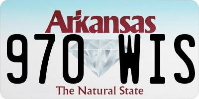 AR license plate 970WIS