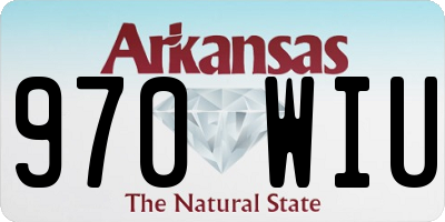 AR license plate 970WIU