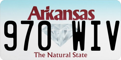AR license plate 970WIV