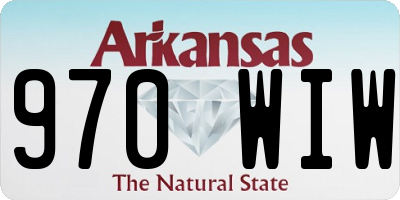 AR license plate 970WIW