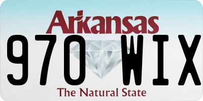 AR license plate 970WIX