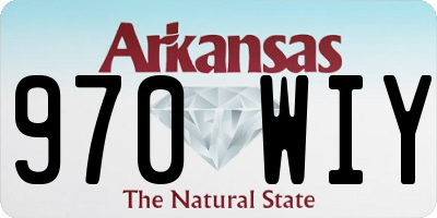 AR license plate 970WIY