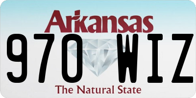 AR license plate 970WIZ