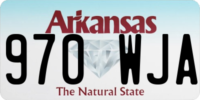 AR license plate 970WJA