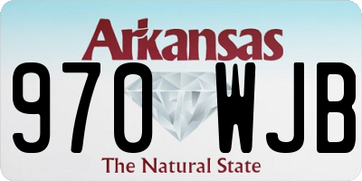 AR license plate 970WJB