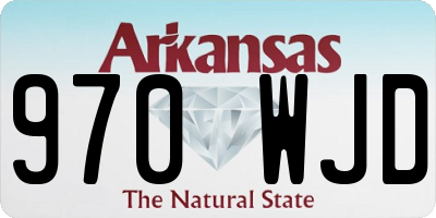 AR license plate 970WJD