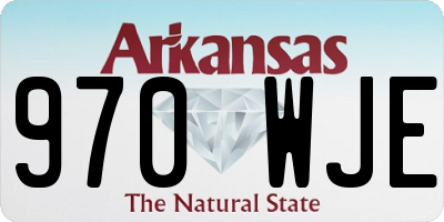 AR license plate 970WJE