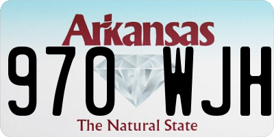 AR license plate 970WJH