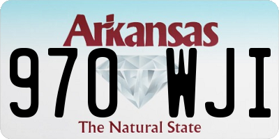 AR license plate 970WJI