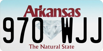 AR license plate 970WJJ