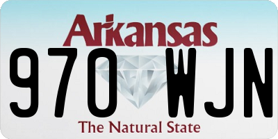 AR license plate 970WJN