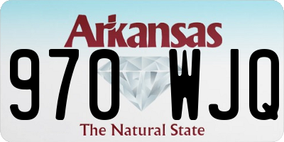 AR license plate 970WJQ