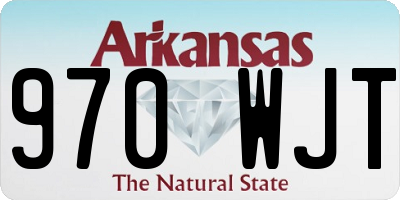 AR license plate 970WJT